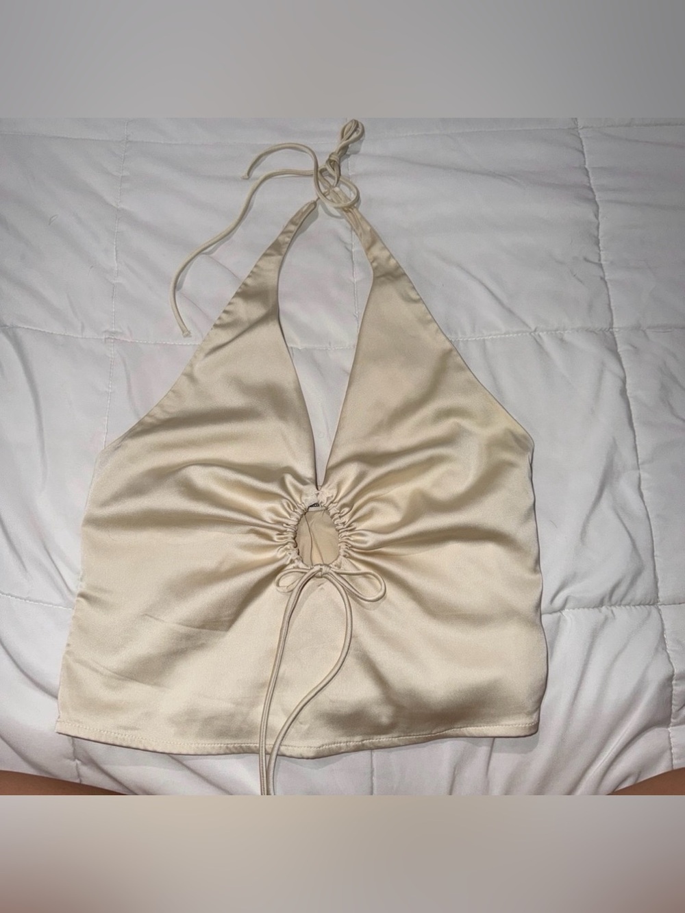 NWOT Abercrombie Satin Halter Top